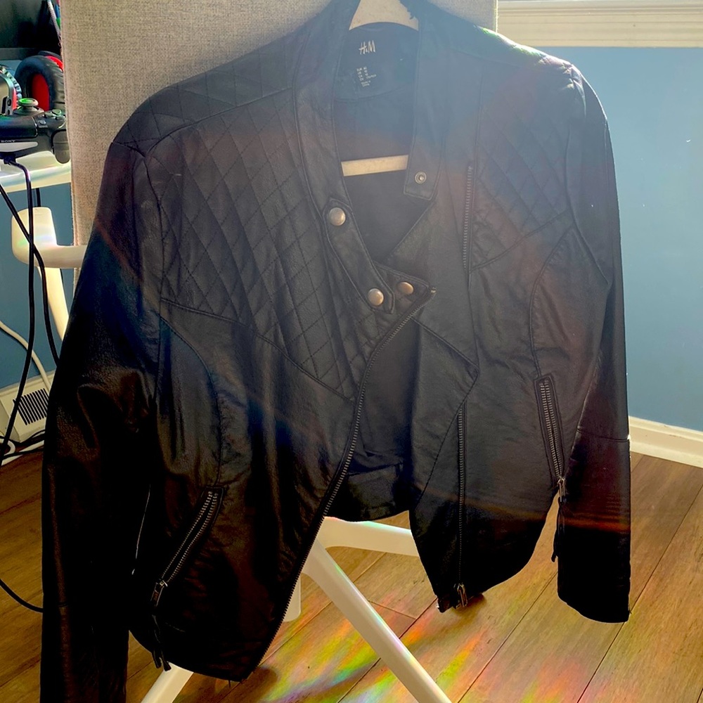 Old H&M leather jacket slightly worn